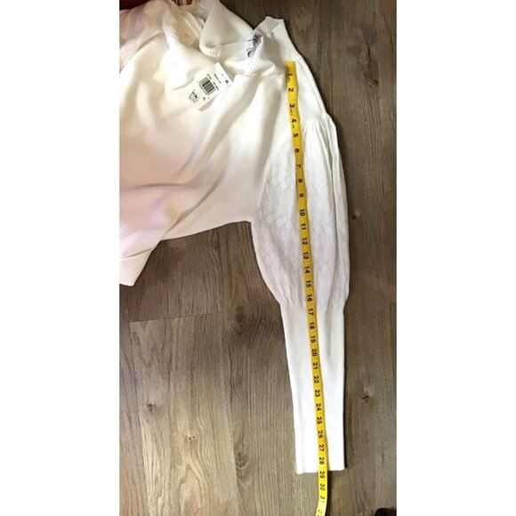 HOOKED UP- WOMENS WHITE LONG SLEEVE WOMEN'S SWEATER SIZE X-LARGE-NWT - Picture 8 of 10